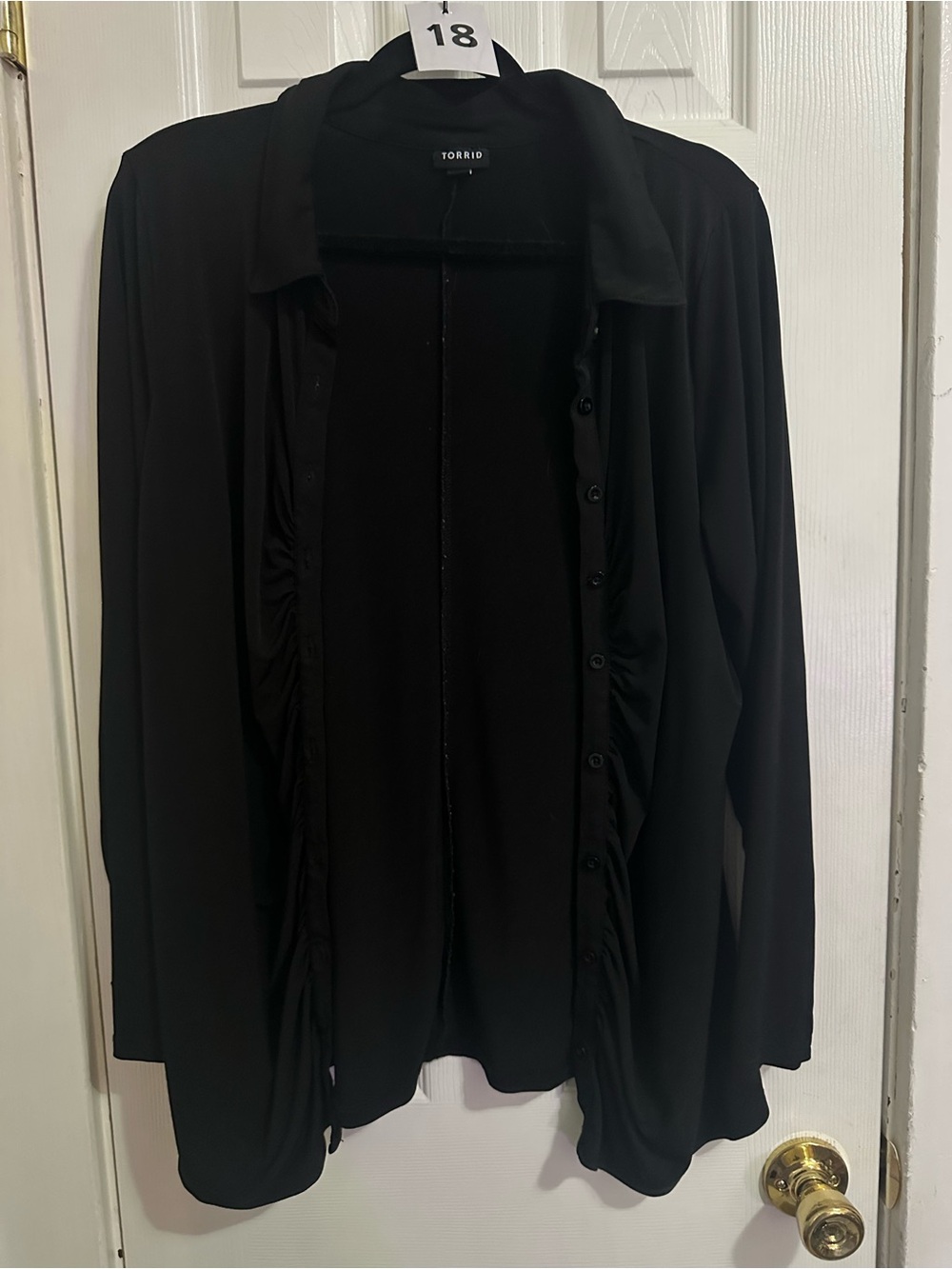 Torrid Long Sleeve Front Button Down Shirt with Collar Size 1